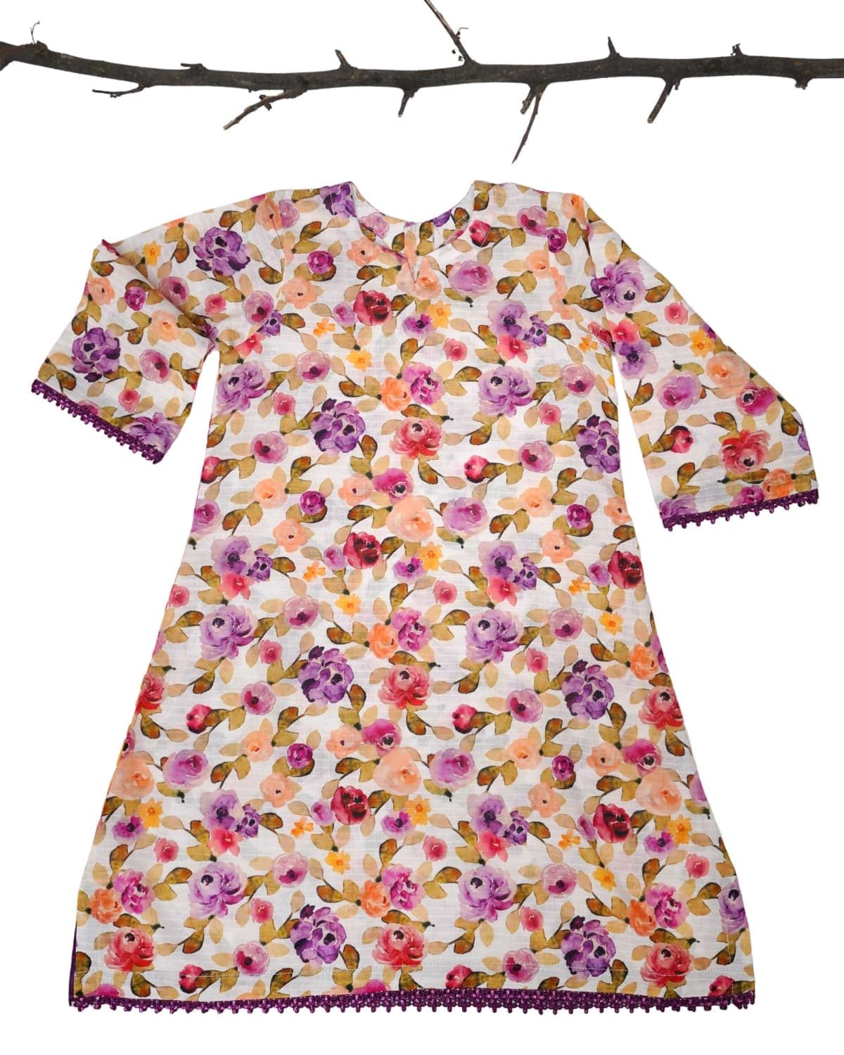 Gulzar Floral Kurti & Palazzo Set