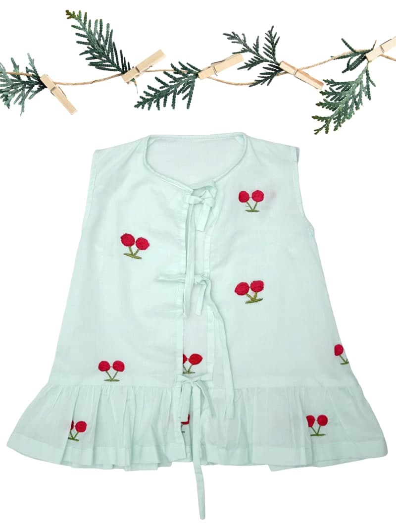 Gilas Cherry Top & Shorts – Mint Green