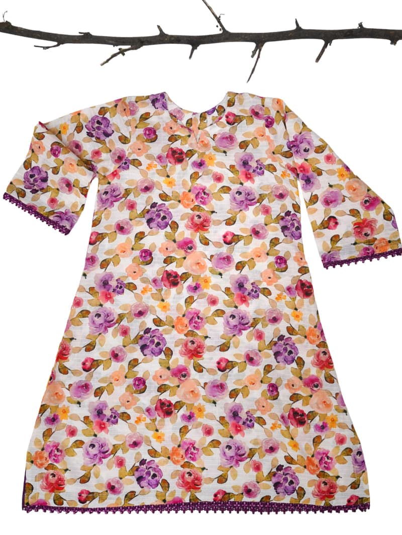 Gulzar Floral Kurti & Palazzo Set